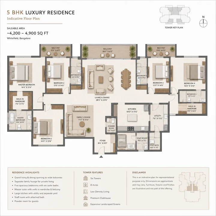 Lodha Hopefarm Whitefield penthouse floor plan layout